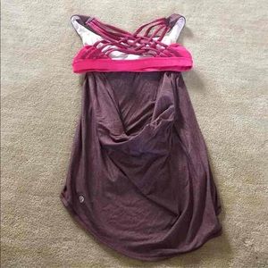 Lululemon 6 S Strappy Ladies Bra Top Yoga Workout